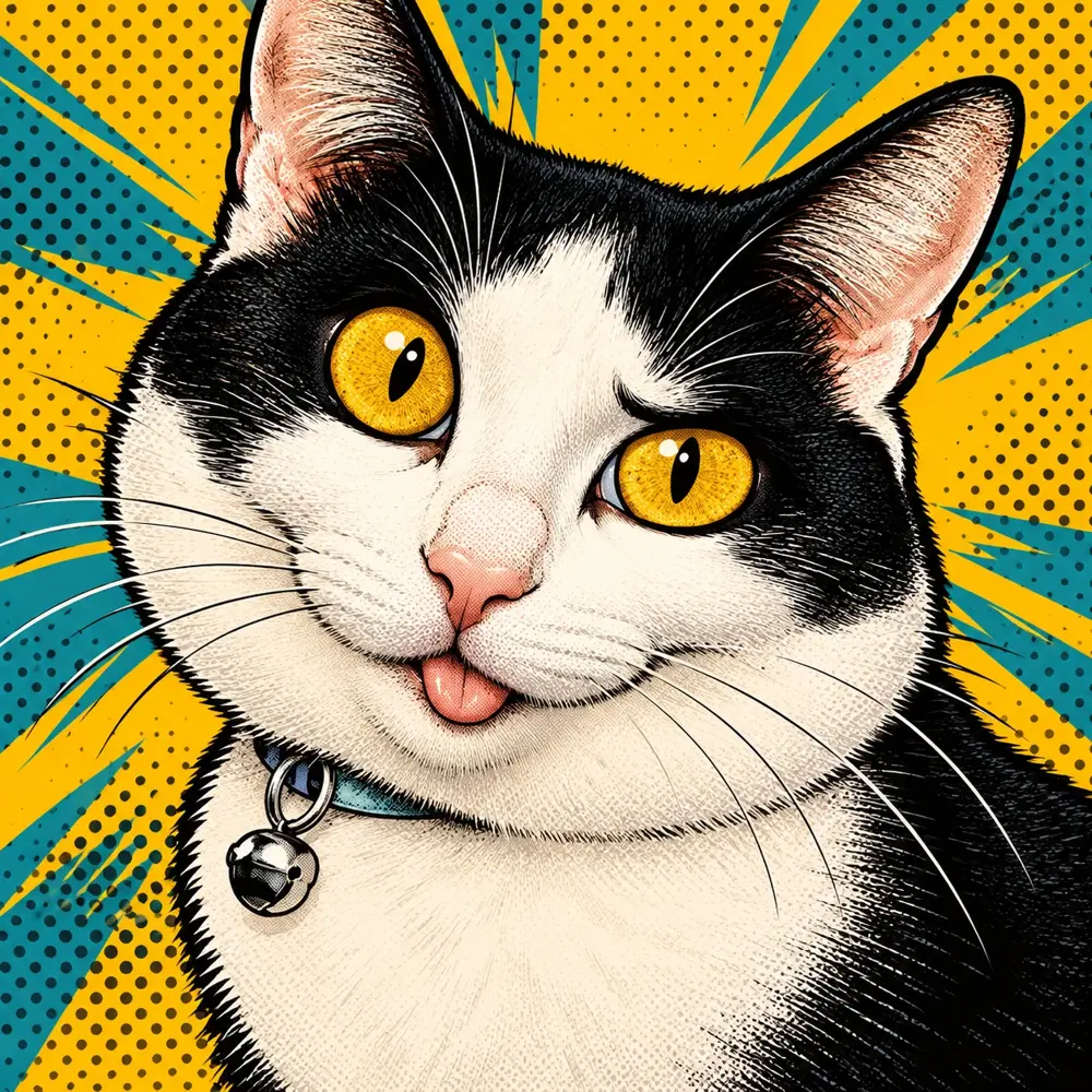 Goofified Comic-book transformation of that pet