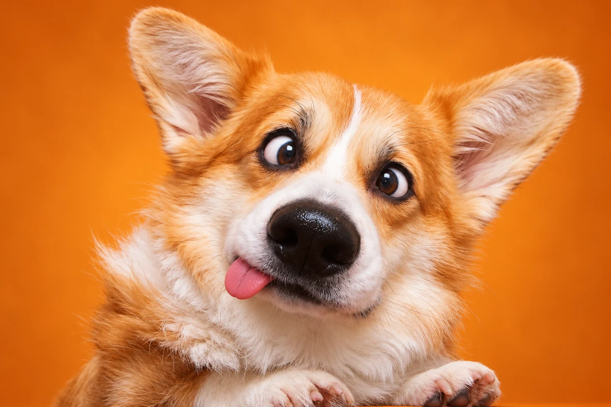 Goofified portrait generated from that same corgi photograph